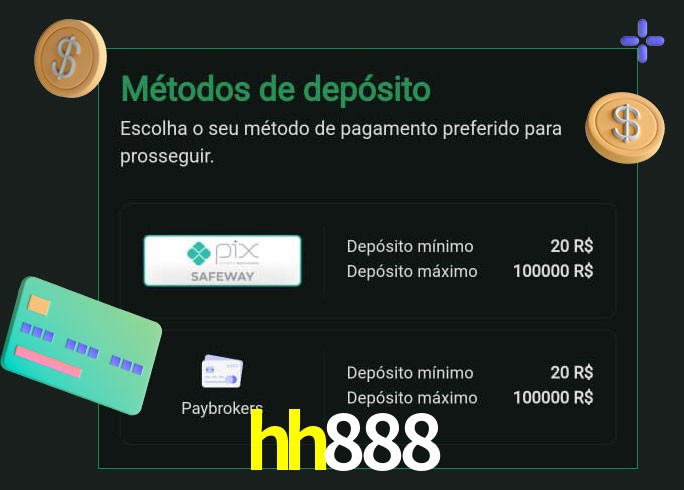 O cassino hh888 oferece uma grande variedade de métodos de pagamento